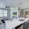 Kitchen island with deep basin sink